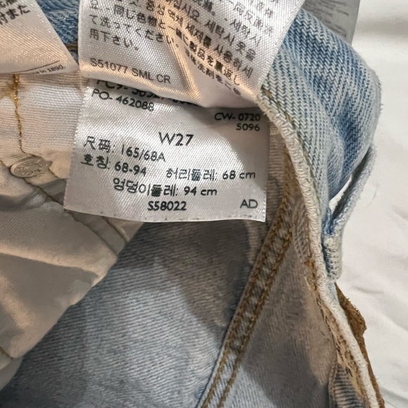 501 Levi’s high rise shorts size 27 - Picture 6 of 6